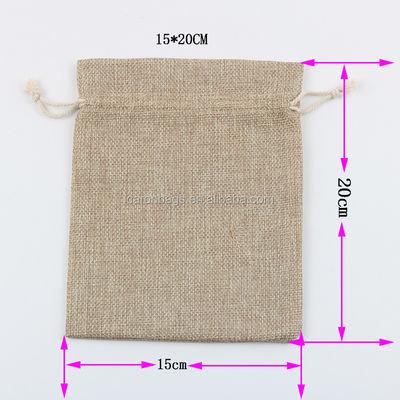 품질  Recyclable Promotional Eco Friendly Burlap Drawstring Bag Pouches for Wheat, Hike and Coffee Beans Packing 공장