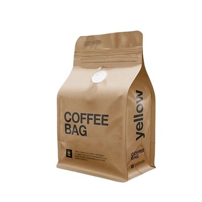 품질  Custom Printed Pouch Recyclable Eco Friendly Zipper Bag Packing Biodegradable Kraft Paper Compostable Bean Coffee Bags With Valve 공장